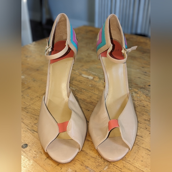 Nine West size 10 open toe heels - Picture 3 of 8